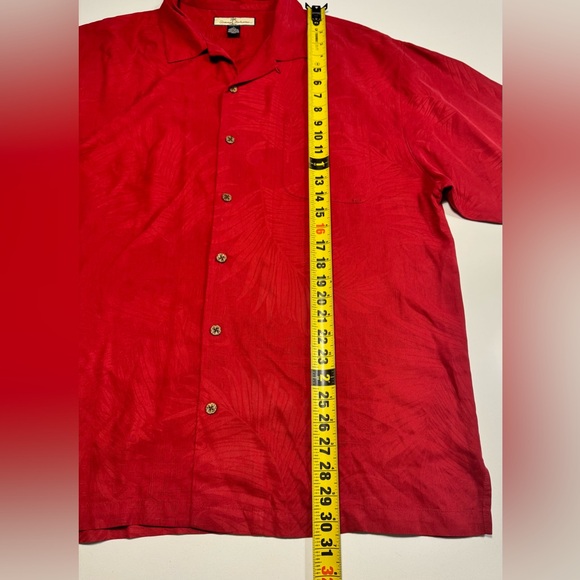 Tommy Bahama Mens Large 100% Silk Hi-Note Cafe Embroidered Camp Shirt Hawaiian - Picture 8 of 8